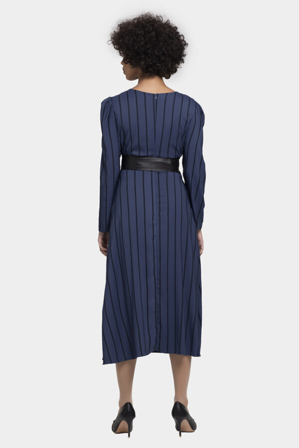 Blue Stripped Long String Dress - Image 11