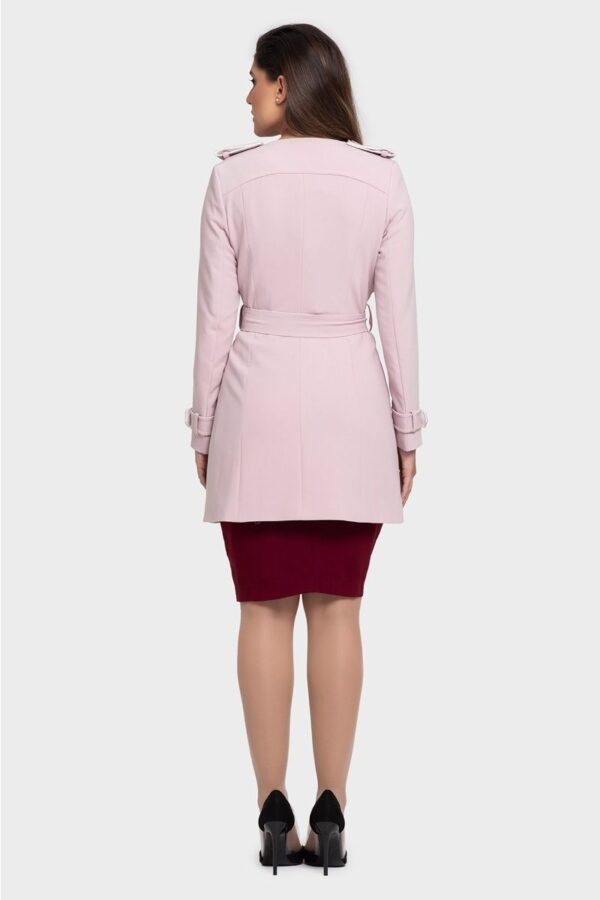 Pink Trench Coat - Image 6