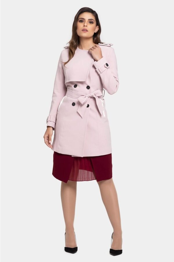 Pink Trench Coat