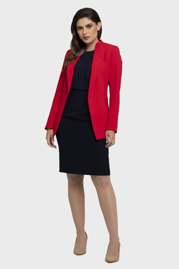 Vivid Red Jacket - Image 4