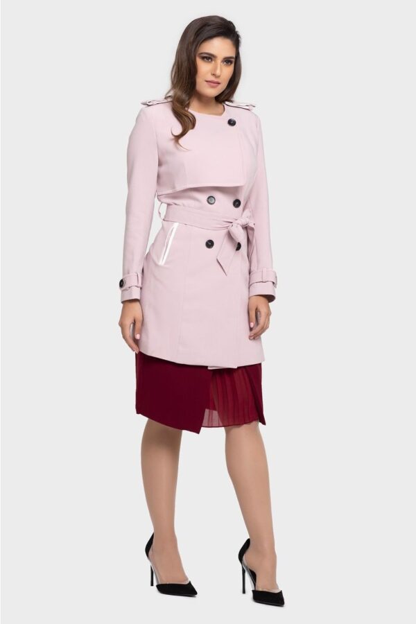 Pink Trench Coat - Image 4