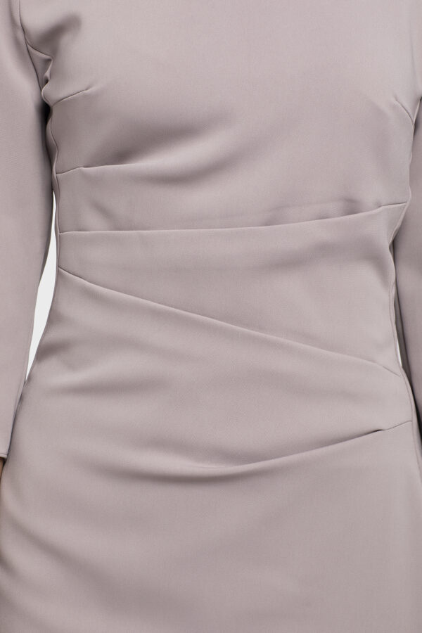 Beige Slit Sleeves Dress - Image 4