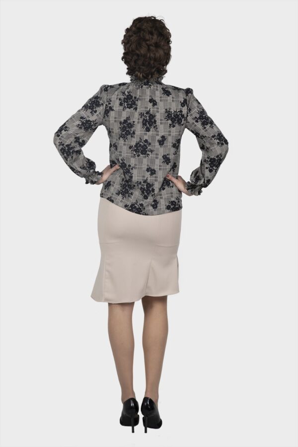 Glencheck Flower Blouse - Image 6