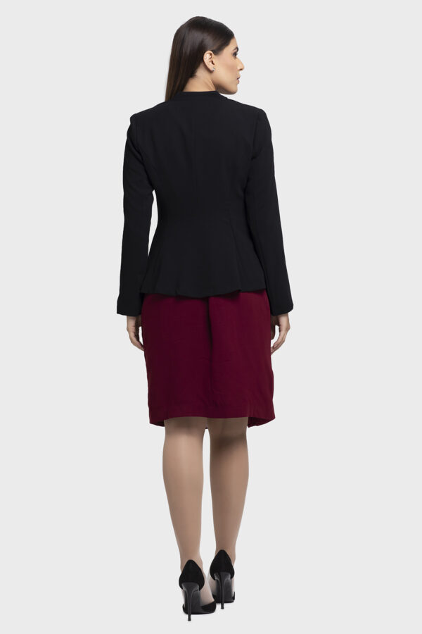 Black Chiffon Scarf Jacket - Image 7