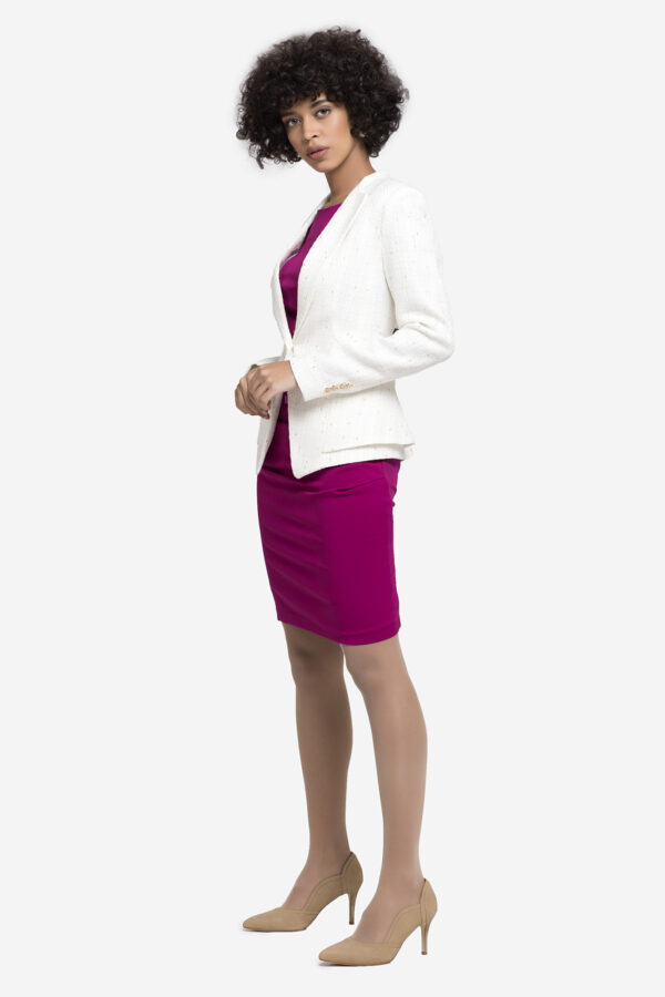 Ivory Tweed Jacket - Image 6
