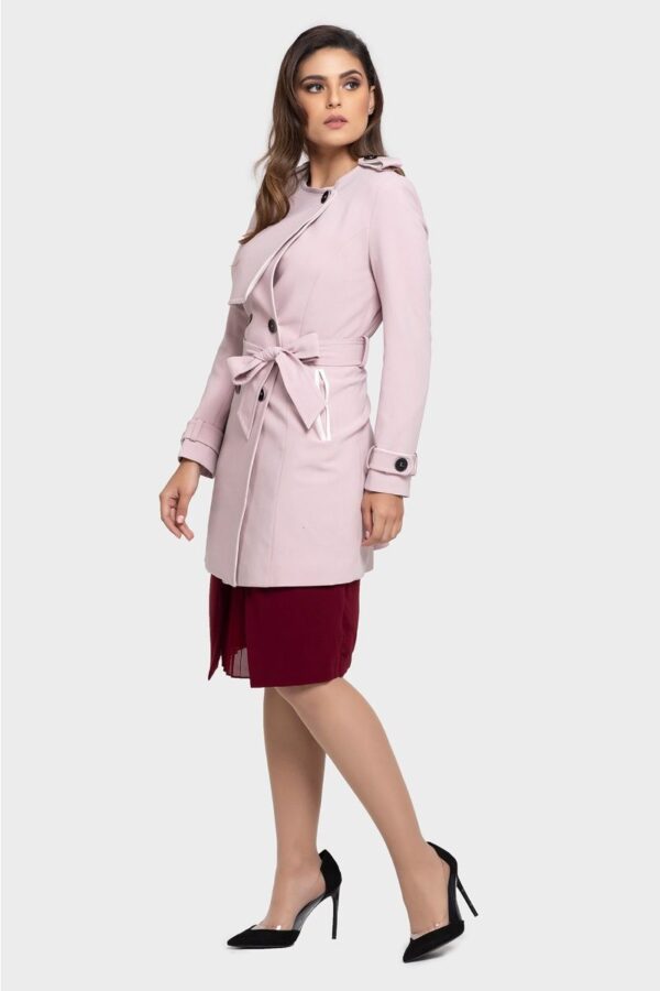 Pink Trench Coat - Image 2