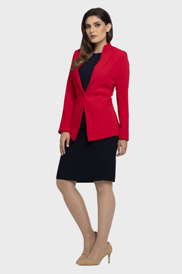 Vivid Red Jacket - Image 2