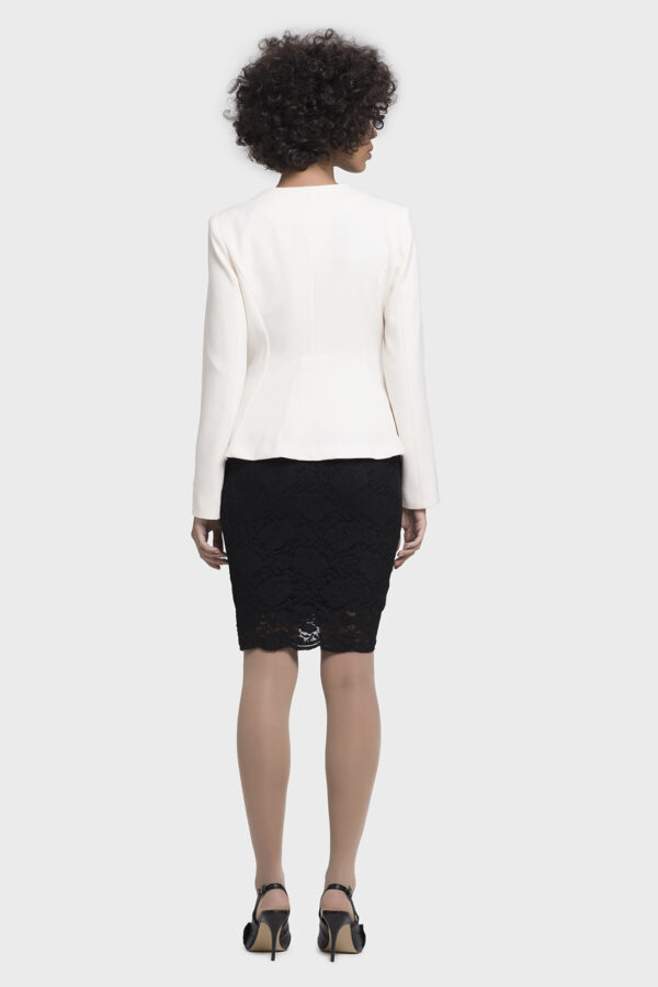 Cream Beadline Frill Jacket - Image 7