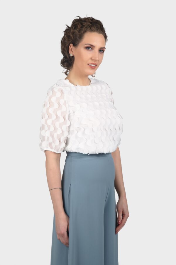 Half Moon Chiffon Blouse - Image 2