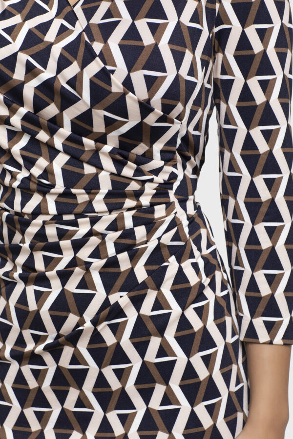 Misty Shirring Print Dress - Image 7