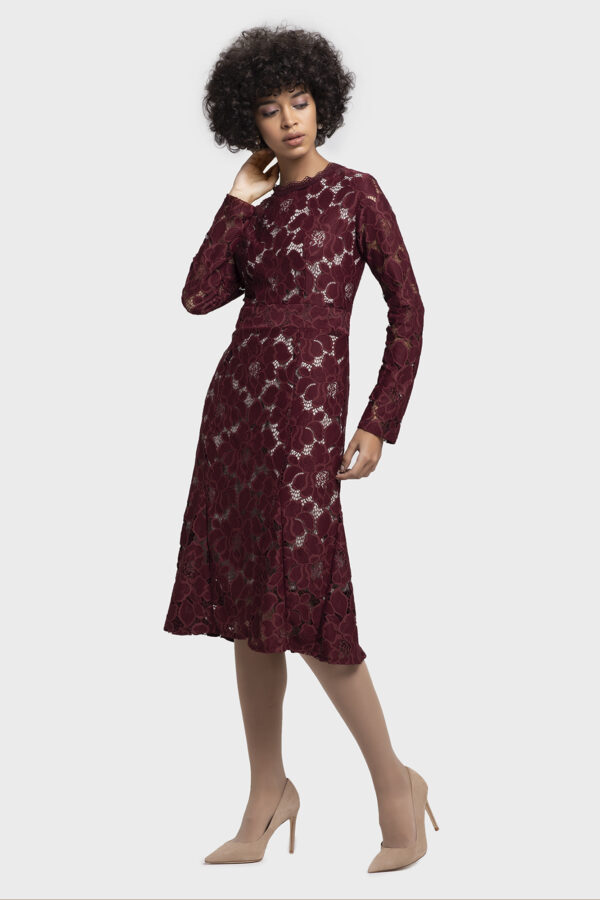 Rich Flower Lace Dress - Image 2