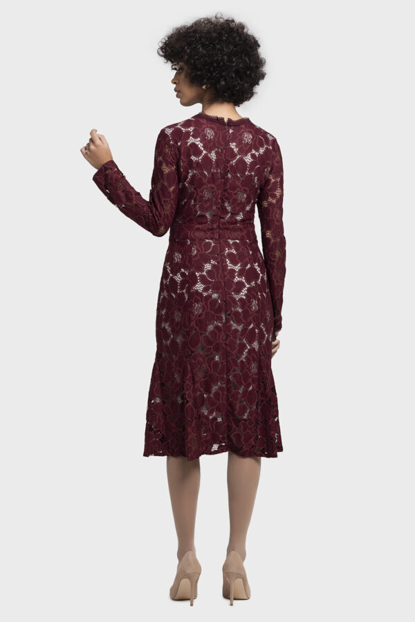 Rich Flower Lace Dress - Image 5