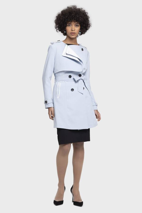 Blue Trench Coat - Image 5